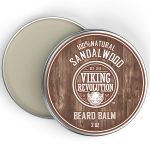 Viking Revolution Bálsamo para barba de sándalo, mantequilla de barba con aceite de argán, suavizante de barba para hombres con aceite de jojoba - Image 3