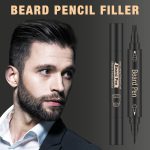 Relleno de lápiz de barba para hombre, resistente al agua, cepillo para barba y barba, cobertura de larga duración, acabado natural, forma de reparación de bigote masculino, mejora eficaz el vello - Image 3